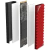 Heatsink/koeler Jonsbo M.2-3 RED zwart rood 24,4 mm 73 mm 9,6 mm