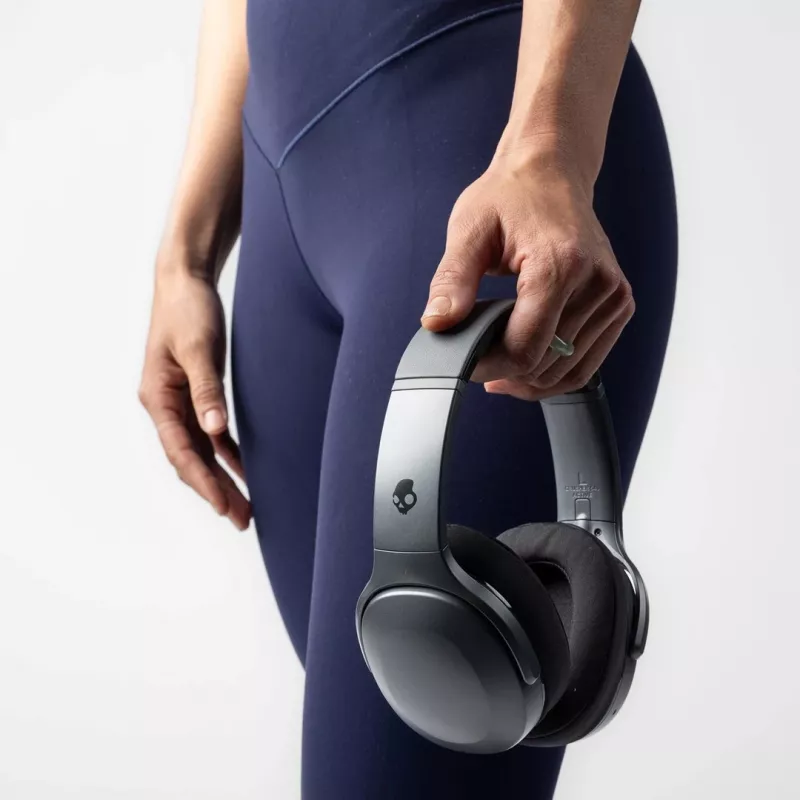 Skullcandy Crusher 540 Active S6EVW-T992 over-ear koptelefoon, draadloos en bedraad, Bluetooth, Sensory Bass, 40 uur batterij, opvouwbaar, Black Coal