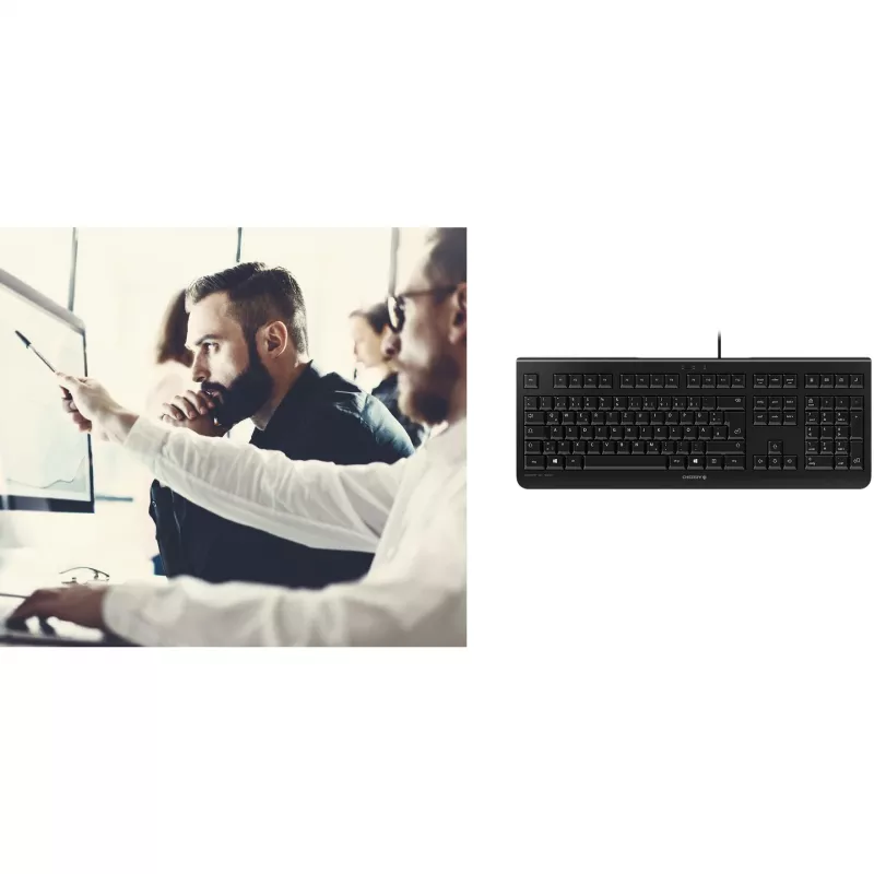 CHERRY KC 1000 toetsenbord kantoor USB QWERTY Spaans zwart