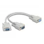 DeLOCK 67160 seriële kabel beige 0,3 m DB-9