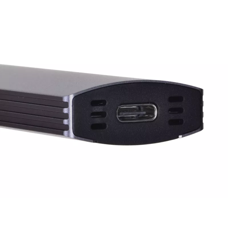 M.2 SSD-behuizing Unitek uDrive grijs — M.2 (2230/2242/2260/2280), NVMe/SATA III, USB-C 10 Gbit/s, aluminium