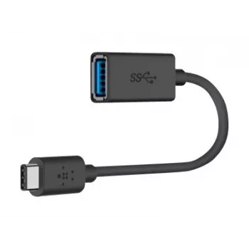 Belkin USB 3.0 bus 5Gbit/s USB-C naar USB-A 1m grijs (F2CU036BTBLK)