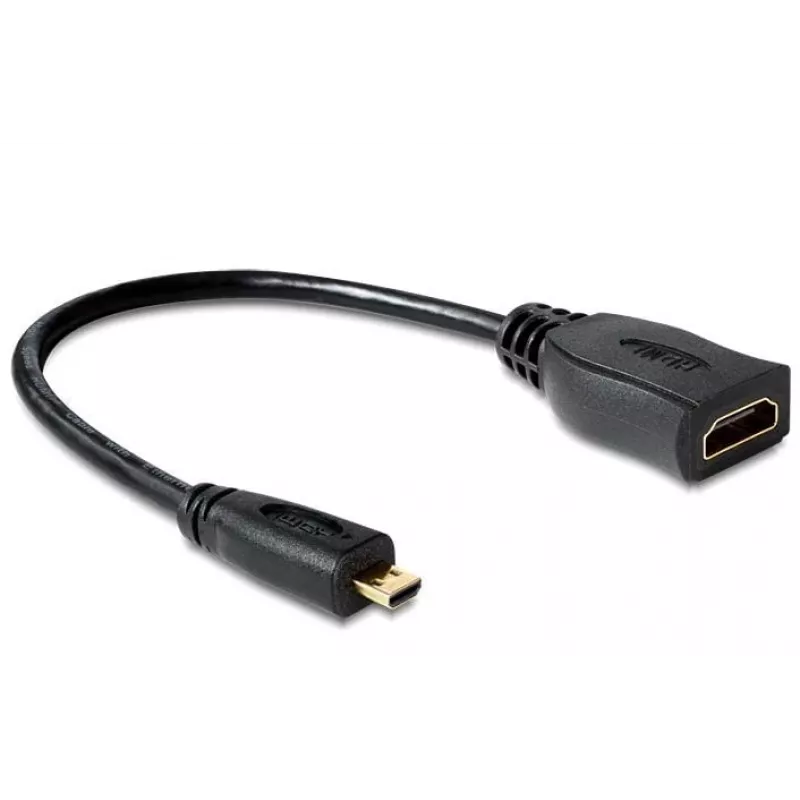 HDMI-kabel DeLOCK 65391 0,23m type A naar type D Zwart