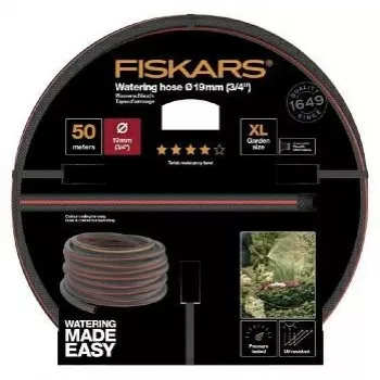 Tuinspuit Fiskars 1027111 50 m bovengronds zwart rood
