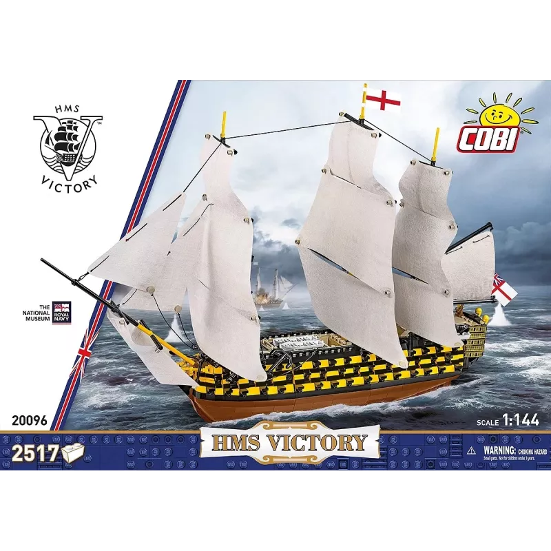 Bouwset Cobi HMS Victory — 2.517 onderdelen, gedetailleerd historisch zeilschipmodel