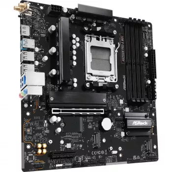 Moederbord ASRock A620AM Pro-A WiFi AM5 mATX — AMD A620, socket AM5, DDR5 tot 256 GB, Wi‑Fi 6E, 2.5Gb LAN, HDMI 2.1