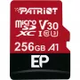 MicroSDXC-geheugenkaart PATRIOT PEF256GEP31MCX 256 GB Class 10 U3 V30 lezen 100 MB/s schrijven 80 MB/s met SD-adapter