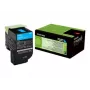 Lexmark 702C R tonercartridge 1 stuks origineel cyaan