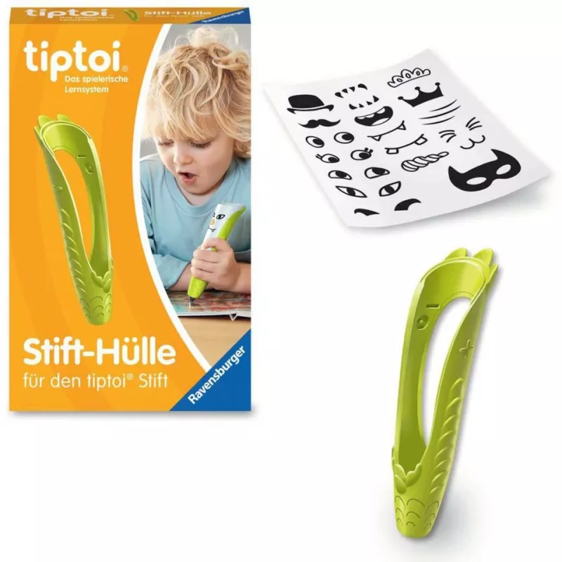 tiptoi pin-hoesje om te wisselen in groen, beschermhoesje groen