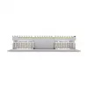 DeLOCK 19 inch patchpaneel 16 poorten Cat.6A 1HE grijs metaal rack
