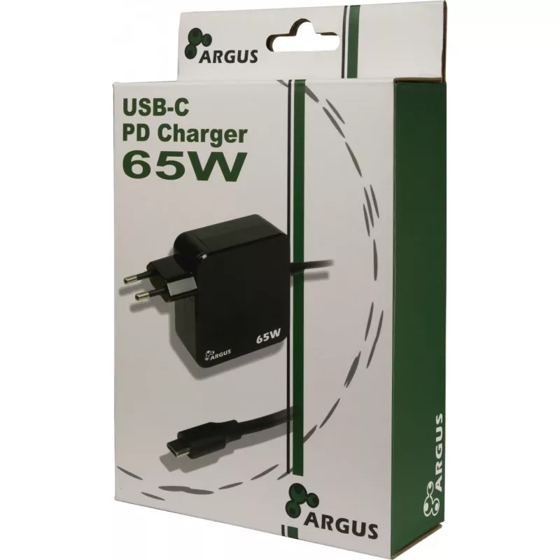 Oplader Inter-Tech PD-2065 universeel zwart AC binnen