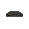 Powerbank Silicon Power QP15 10000 mAh, LiPo, 2x USB-A + 2x USB-C, Micro-USB-ingang, zwart