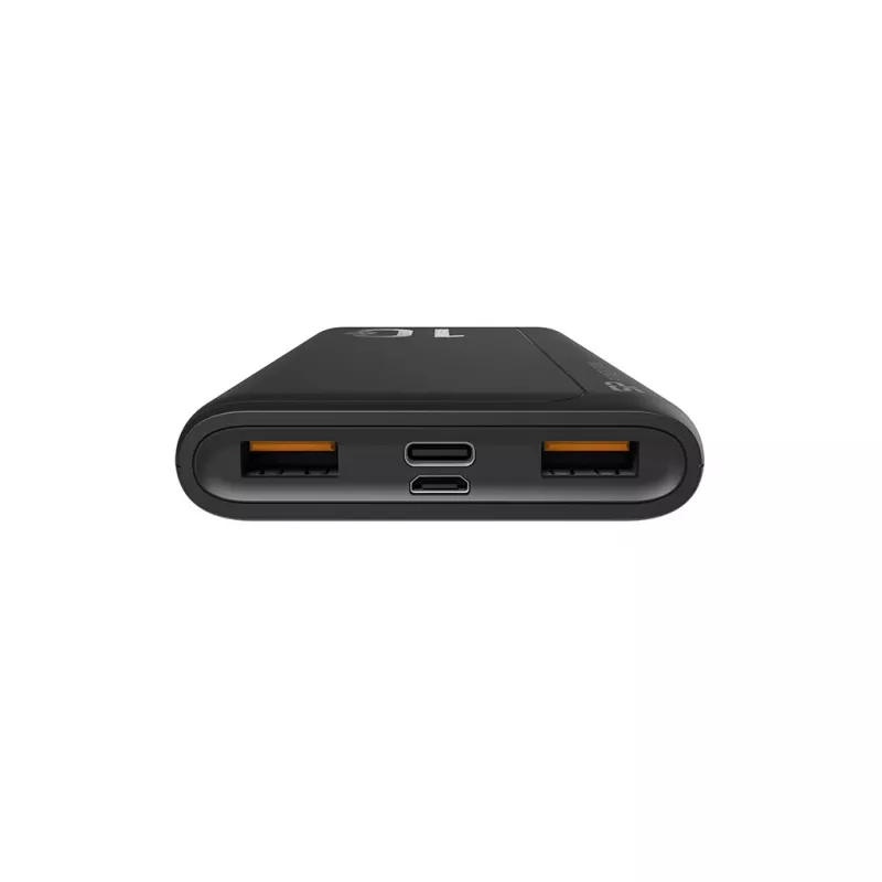 Powerbank Silicon Power QP15 10000 mAh, LiPo, 2x USB-A + 2x USB-C, Micro-USB-ingang, zwart