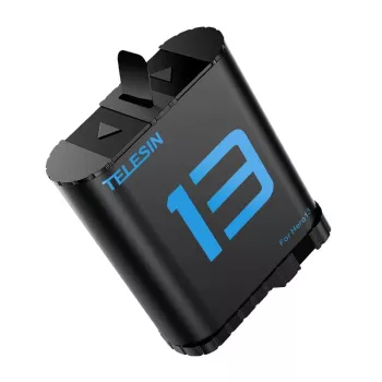 Telesin vervangende accu voor GoPro Hero 13 — oplaadbare Li-ion-accu compatibel met Hero 13