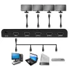 Qoltec 51798 actieve HDMI-splitter 4 x HDMI 4K x 2K | 3.4Gb/s