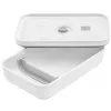 Lunchcontainer ZWILLING FRESH & SAVE 1 l, kunststof met siliconenafdichting, grijs/wit