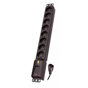 Stekkerdoos lestar LZRM 810 BW met IEC-320-aansluiting, 5,0 m kabel