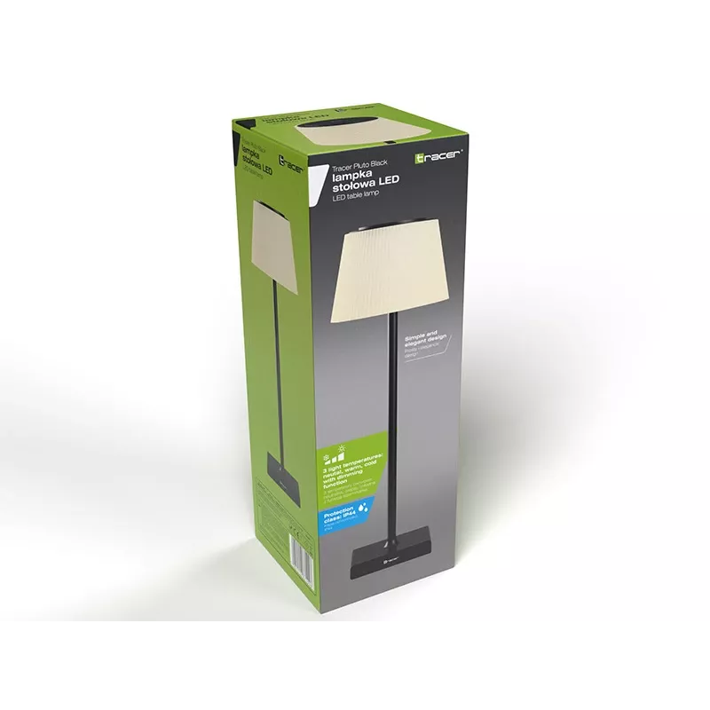 Tafellamp TRACER Pluto Black TRAOSW47234 LED met instelbare helderheid