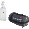Slaapzak easy camp Falcon I Mummy 10°C grijs – lichte eenpersoons mummieslaapzak, comfort 10°C