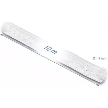 Gevlochten slang DeLOCK 20812 10 m x 9 mm wit
