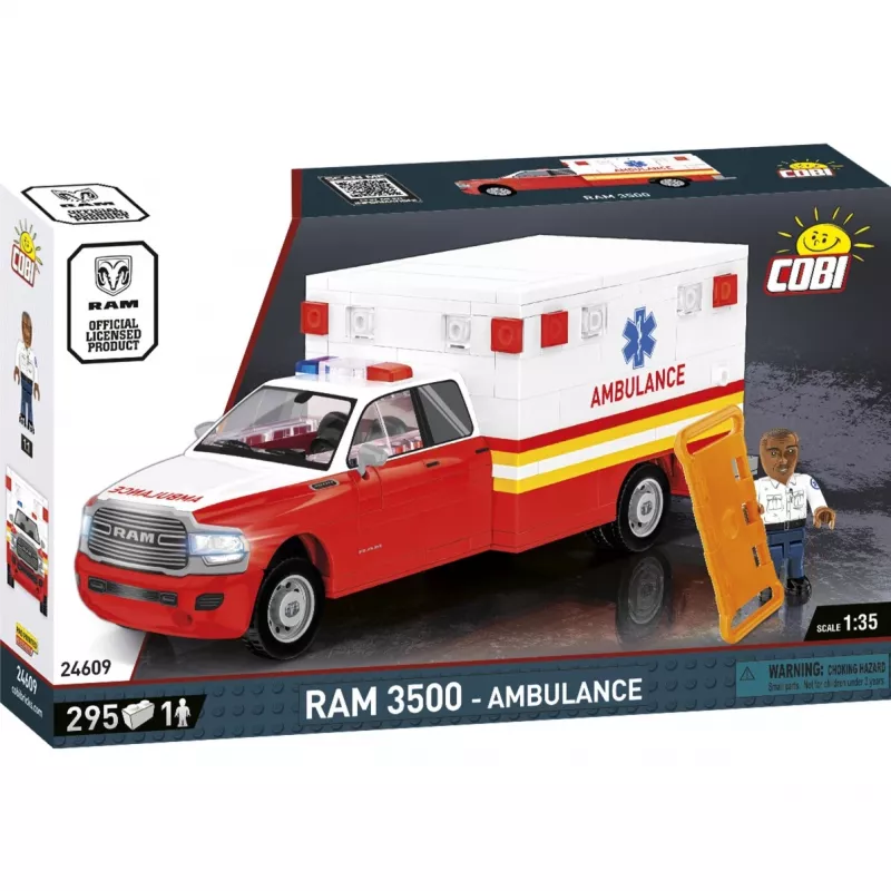Constructiespeelgoed Cobi RAM 3500 Ambulance model 24609 bouwsteenset