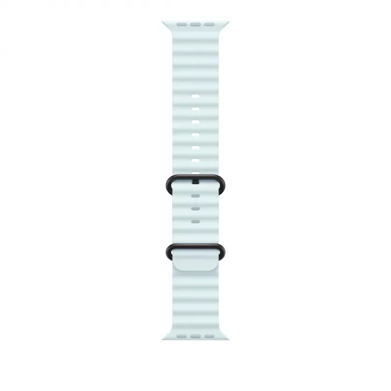 Apple 49mm Ice Blue Ocean band – zwart titanium finish