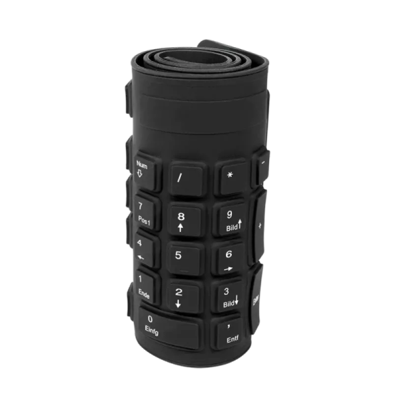 Toetsenbord LogiLink ID0019A universeel USB QWERTZ Duits zwart