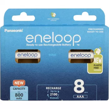 Accu's PANASONIC ENELOOP AAA 800 mAh 8 stuks (BK-4MCDE/8HH)
