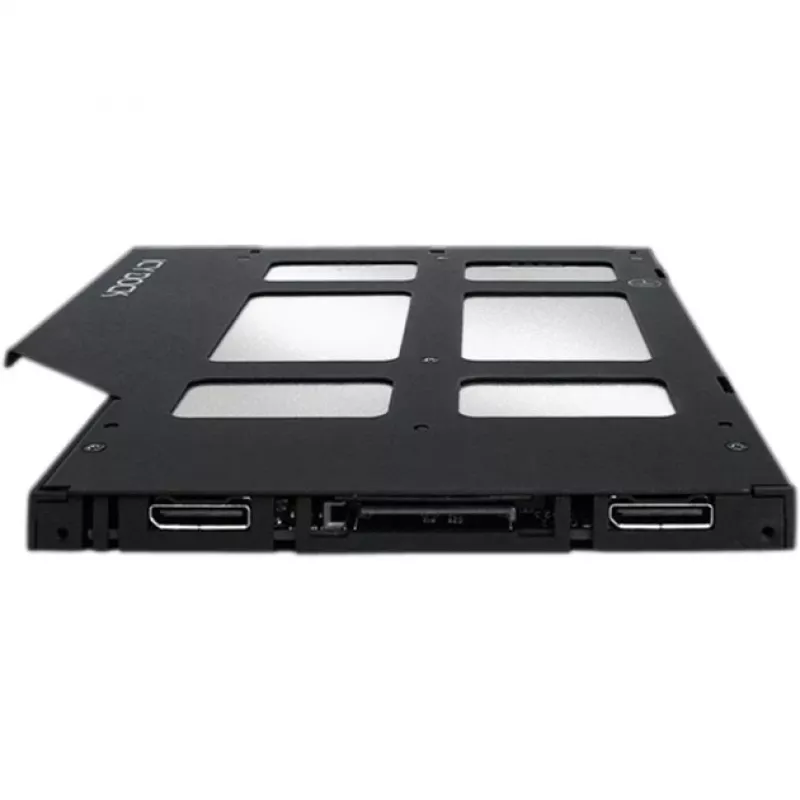 ICY DOCK - ToughArmor MB852M2PO-B - 2x M.2 NVMe PCIe 4.0 SSD naar 2x OCuLink ultra slim wisselraam