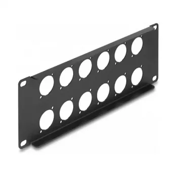 DeLOCK patchpanel-accessoire 88054 rackmontage 2U zwart
