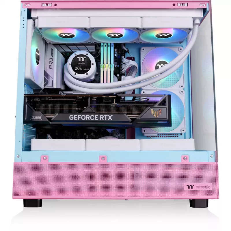 Thermaltake View 270 Plus TG ARGB Bubble Pink - behuizing - ATX - midi/mini tower - ATX