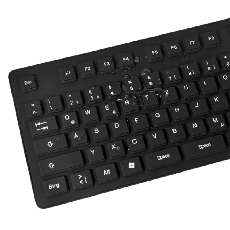 Toetsenbord LogiLink ID0019A universeel USB QWERTZ Duits zwart
