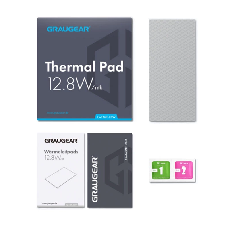 Graugear warmtegeleidingspad voor CPU of geheugen, 100 x 45 x 1 mm