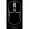 Gaming-muis Keychron M3 rechtshandig RF draadloos + Bluetooth optisch 26000 DPI wit