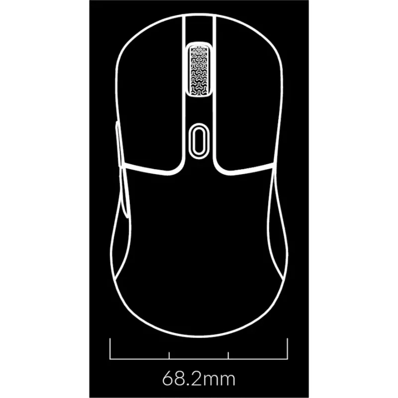 Gaming-muis Keychron M3 rechtshandig RF draadloos + Bluetooth optisch 26000 DPI wit