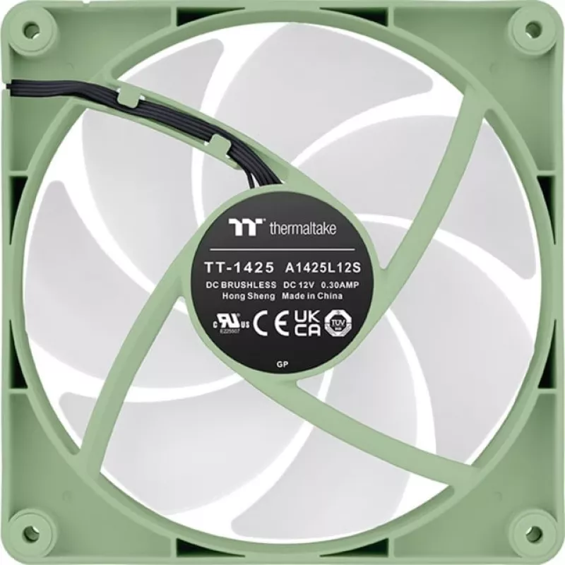 Thermaltake CT140 ARGB Sync behuizingsventilator 140 mm, 500–1500 tpm, Matcha Green, 2 stuks