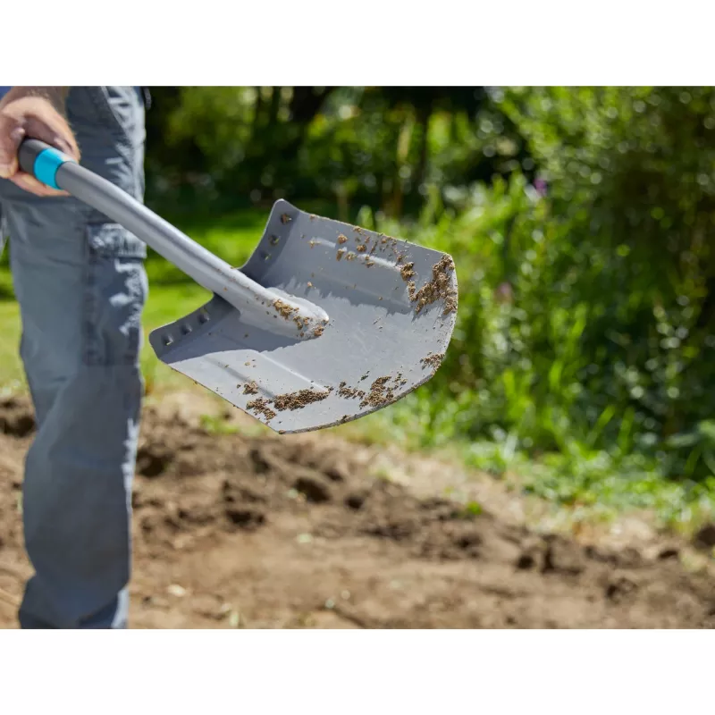 Gardena 17012-20 – drainageschep – staal – zwart – D-vormig – monochroom