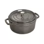Staub 40509-312-0 kookpan 5,25 L rond grafiet, grijs