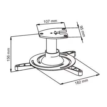 Plafondsteun ART P-101