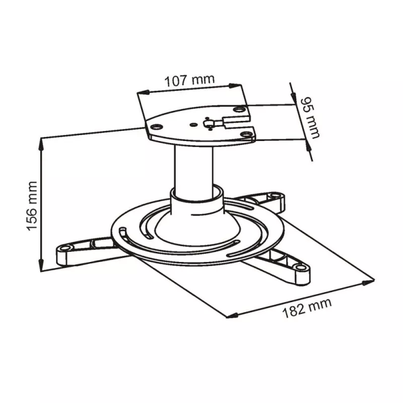 Plafondsteun ART P-101