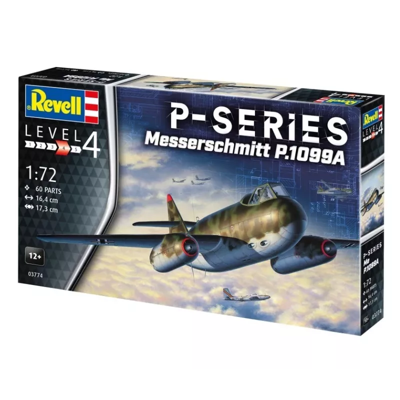 Kunststofmodel vliegtuig REVELL Messerschmitt P.1099A-P-SER schaal 1/72