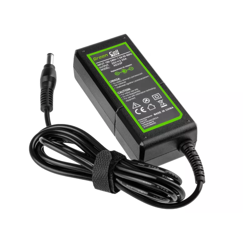 Green Cell AD33P voeding/adapter indoor 65 W zwart
