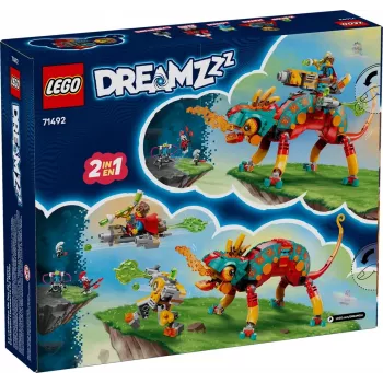 Constructiespeelgoed LEGO 71492 Dreamzz Mateo's vuurkameleon speelset, bouwsteenset voor fantasierijk bouwen