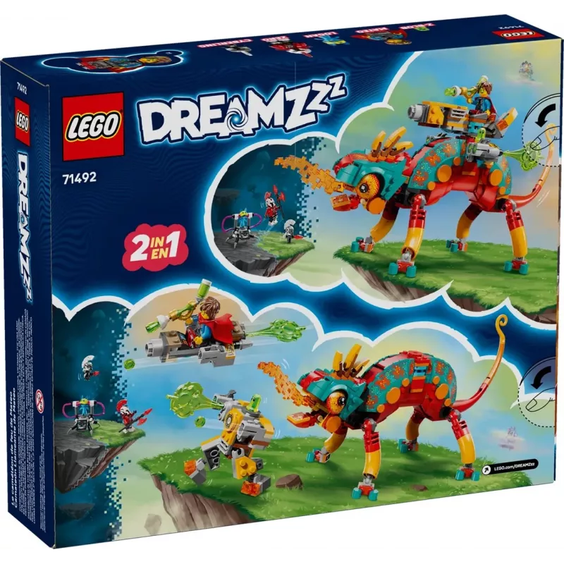 Constructiespeelgoed LEGO 71492 Dreamzz Mateo's vuurkameleon speelset, bouwsteenset voor fantasierijk bouwen