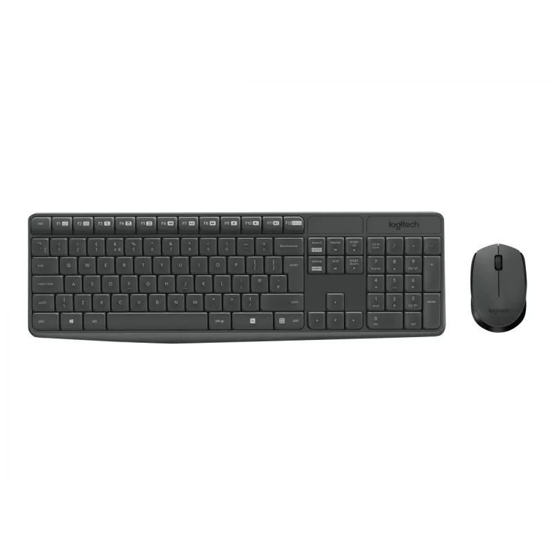Logitech MK235 - toetsenbord-muisset - draadloos - 2,4 GHz - Portugees