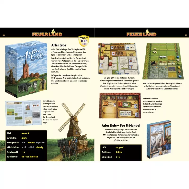 Arler Erde, bordspel