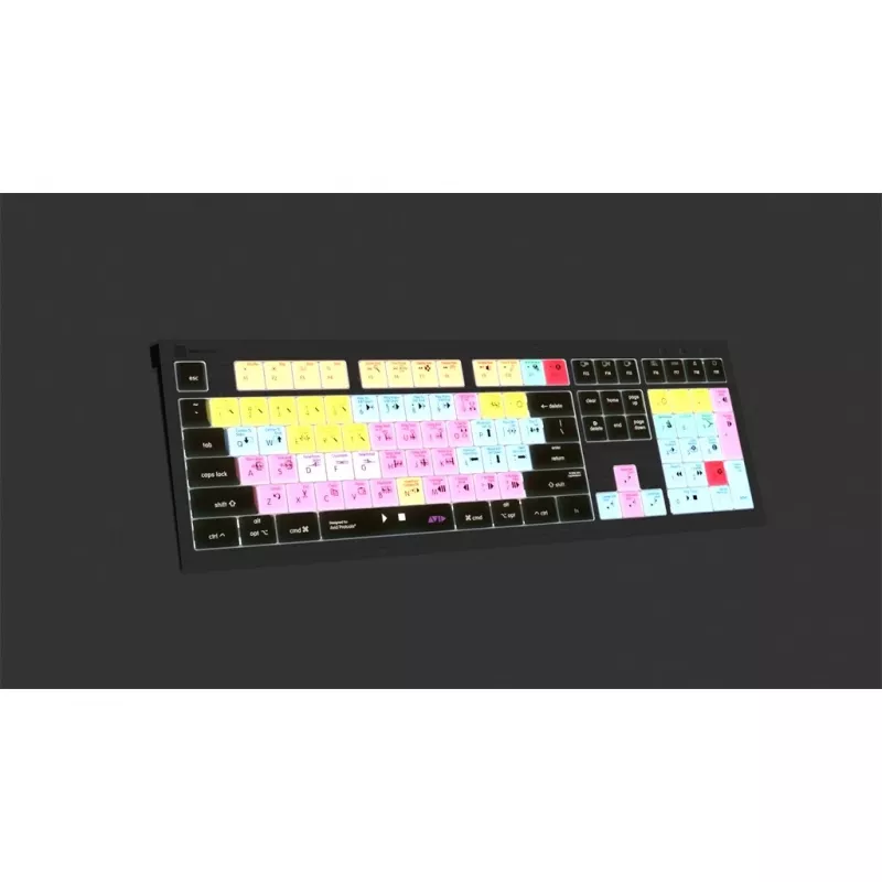 Logickeyboard Avid Pro Tools Astra 2 LKB-PT-A2M-FR toetsenbord voor Mac, USB, AZERTY Frans, zwart
