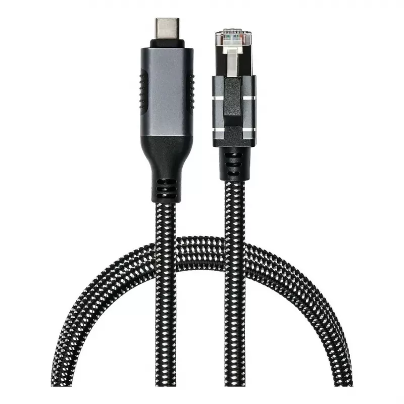 Good Connections ethernetkabel USB-C RJ45, antraciet, 5,0 m