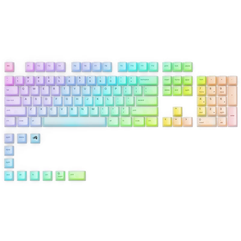 Mechanische keycap-set Triton Glorious Polychroma RGB — 115 toetsen, gevormd profiel