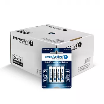 Alkalinebatterijen everActive AAA LR034BLPADIS – verpakking van 96 stuks